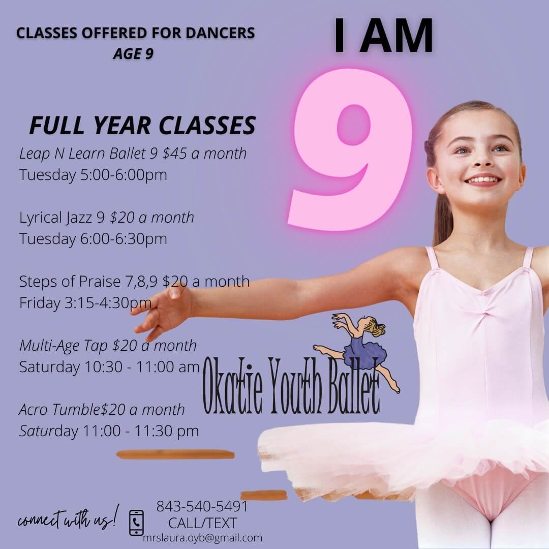 dance classes for age 9